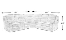 Load image into Gallery viewer, Recliner sectional sofa