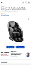 Load image into Gallery viewer, Insignia™ - 2D Zero Gravity Full Body Massage Chair - Black with silver trim