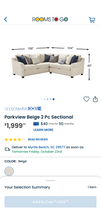 Load image into Gallery viewer, Parkview Beige 2 Pc Sectional