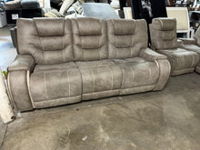 Load image into Gallery viewer, Laredo Springs Gray Power Reclining Sofa &amp; Loveseat – 2 Piece Set