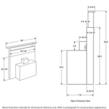 Load image into Gallery viewer, UVD6361SPSS official dimensions and installation diagram