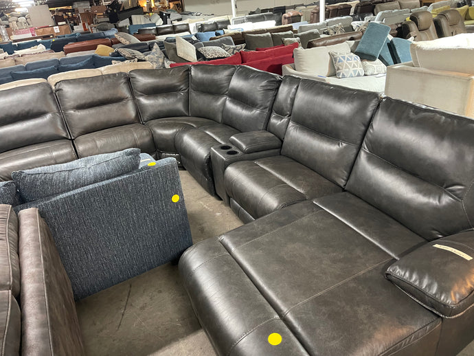 7pc Recliner sectional