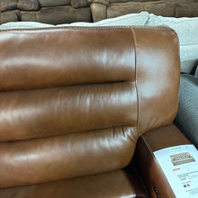 Load image into Gallery viewer, Real leather recliner sofa like new condition works