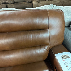 Real leather recliner sofa like new condition works