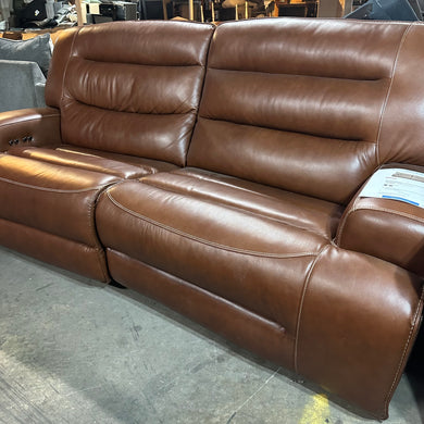 Real leather recliner sofa like new condition works